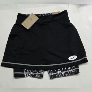 Nike Girls' Dri-FIT Icon Clash 2-in-1 Training Skirt Black DO7115 010 SZ L NEW!
